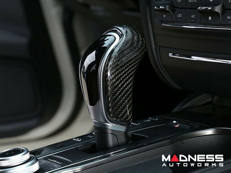 Maserati Levante Interior Trim - Carbon Fiber - Shift Knob Cover - Feroce Carbon 2013-2018